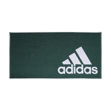 adidas Duschtuch (100% Baumwolle) Logo dunkelgrün 140x70cm